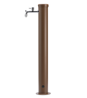 TALL FOUNTAIN WITH 1 RUST-COLORED TAP - BELFER 42/ARX.2