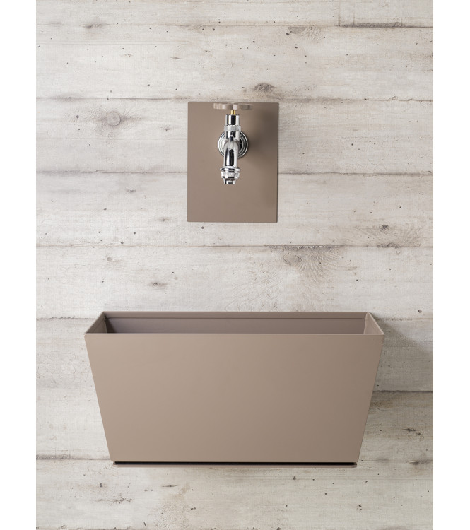 WALL-MOUNTED FOUNTAIN WITH TORTORA BASIN - BELFER 42/PRQ.16