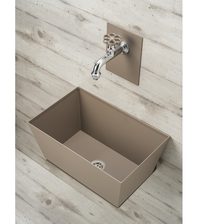 FONTANA A PARETE CON VASCHETTA TORTORA - BELFER 42/PRQ.16