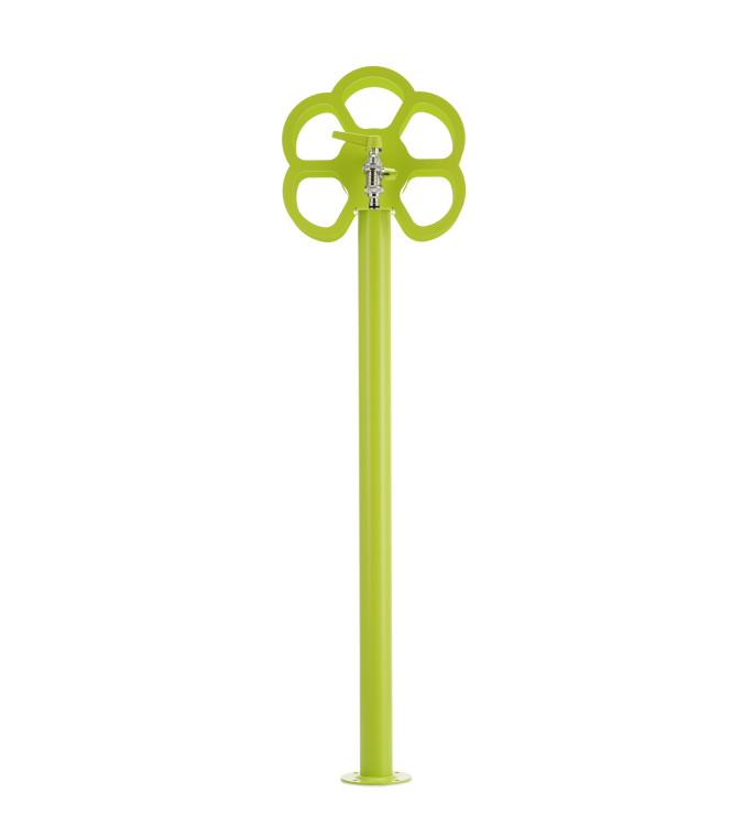 FONTANA WITH ACID GREEN FLOWER HOSE HOLDER - BELFER 42/SRF.8