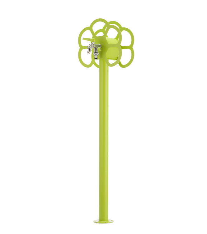 FONTANA WITH ACID GREEN FLOWER HOSE HOLDER - BELFER 42/SRF.8