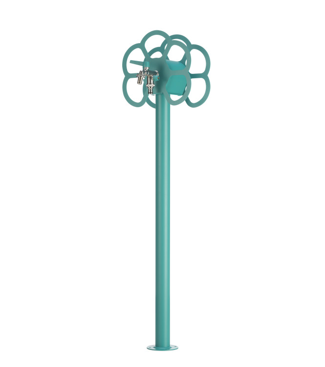 FONTANA WITH TURQUOISE FLOWER HOSE HOLDER - BELFER 42/SRF.10