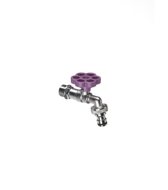 TAP WITH VIOLET FLOWER - BELFER RUB/029.7