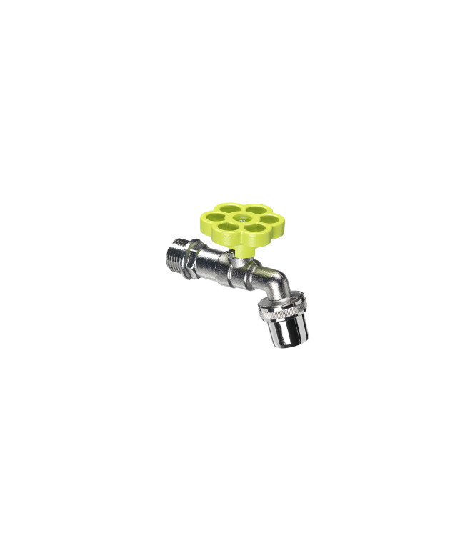 TAP WITH LIME GREEN FLOWER - BELFER RUB/029.8