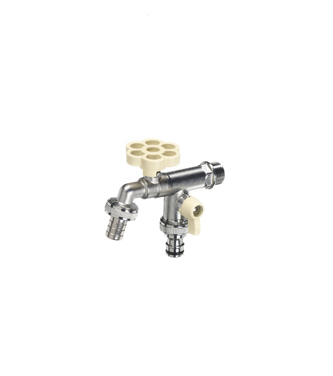 DOUBLE TAP WITH IVORY FLOWER - BELFER RUB/030.4