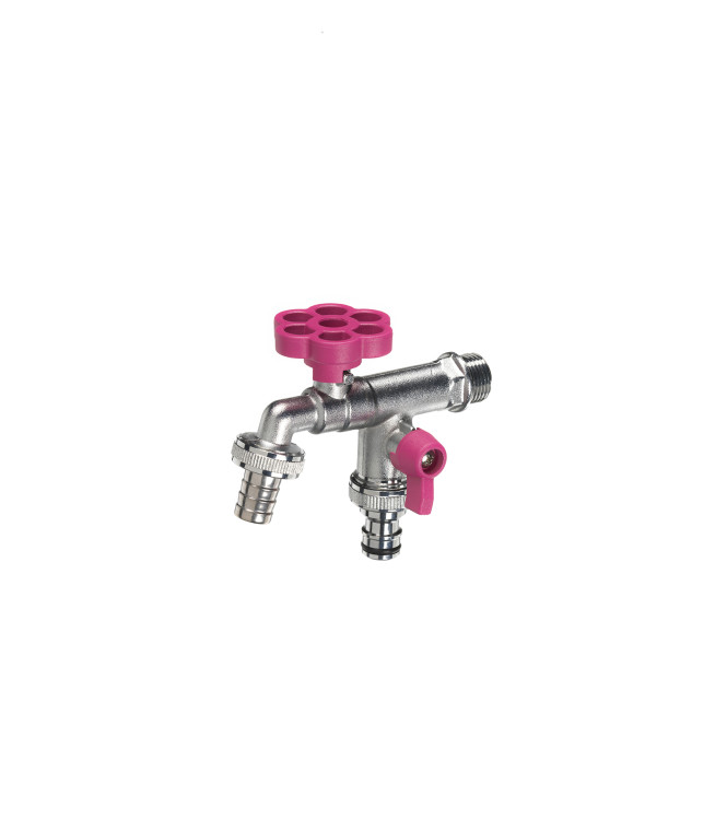 DOUBLE TAP WITH CYCLAMEN FLOWER - BELFER RUB/030.6