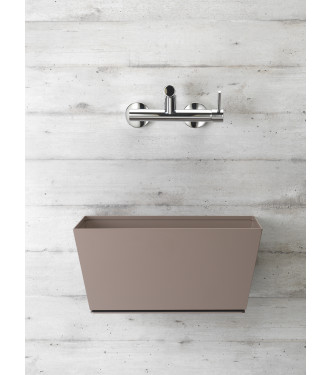 WALL-MOUNTED FOUNTAIN WITH TORTORA MIXER - BELFER 42/PRQM.16