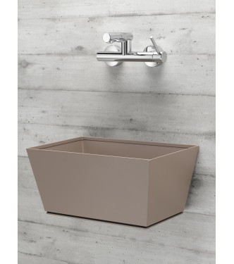 FONTANA A PARETE CON MISCELATORE TORTORA - BELFER 42/PRQM.16