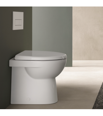 GEBERIT SELNOVA BACK TO WALL FLOOR-MOUNTED TOILET WHITE - 500.844.00.7