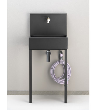 ANTHRACITE WALL-MOUNTED SINK - BELFER 42/PRL.5