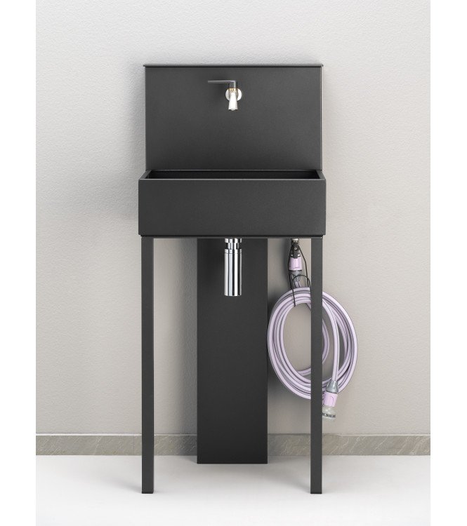 ANTHRACITE WALL-MOUNTED SINK - BELFER 42/PRL.5