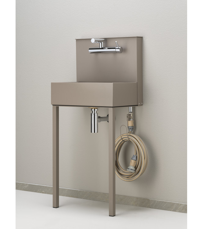 WALL-MOUNTED SINK WITH TORTORA MIXER TAP - BELFER 42/PRLM.16