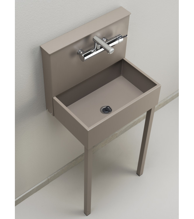 LAVANDINO A PARETE CON MISCELATORE TORTORA - BELFER 42/PRLM.16