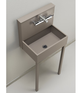 WALL-MOUNTED SINK WITH TORTORA MIXER TAP - BELFER 42/PRLM.16