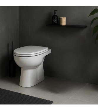 GEBERIT SELNOVA P VASO A TERRA SCARICO A PARETE BIANCO - 500.955.00.7