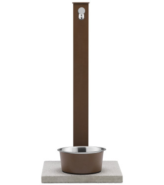 FONTANA PET CON RUBINETTO PULSANTE TEMPORIZZATO RUGGINE - BELFER 42/REX-P.2