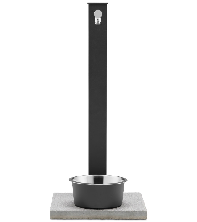 FONTANA PET CON RUBINETTO PULSANTE TEMPORIZZATO ANTRACITE - BELFER 42/REX-P.5