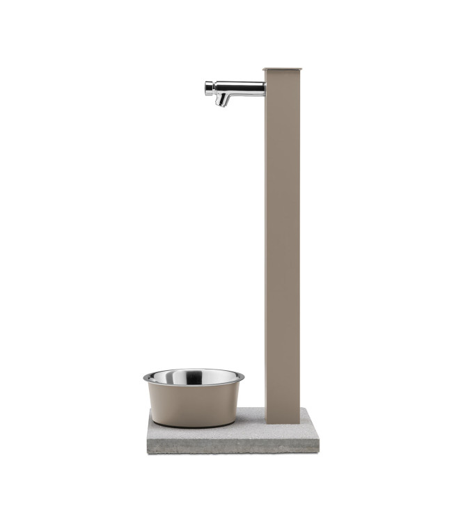 FONTANA PET CON RUBINETTO PULSANTE TEMPORIZZATO TORTORA - BELFER 42/REX-P.16