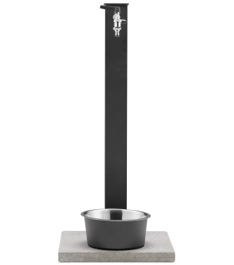 DOUBLE TAP PET WATER FOUNTAIN IN ANTHRACITE - BELFER 42/REX-R.5