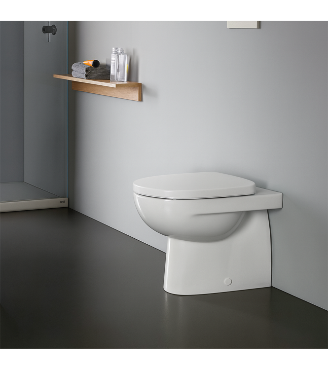 GEBERIT SELNOVA VASO A TERRA BACK TO WALL CON SCARICO MULTI RIMFREE BIANCO - 500.393.01.7
