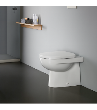 GEBERIT SELNOVA BACK TO WALL FLOOR-MOUNTED TOILET WITH MULTI RIMFREE DRAINAGE WHITE - 500.393.01.7