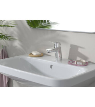 HANSGROHE LOGIS SINGLE-LEVER BASIN MIXER 70 + MATT BLACK POP-UP WASTE - 71070670