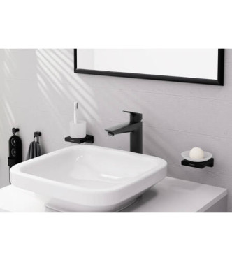 HANSGROHE LOGIS SINGLE-LEVER BASIN MIXER 190 + MATT BLACK POP-UP WASTE - 71090670