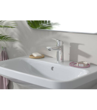 HANSGROHE LOGIS MISCELATORE MONOCOMANDO LAVABO 100 + SALTARELLO NERO OPACO - 71100670