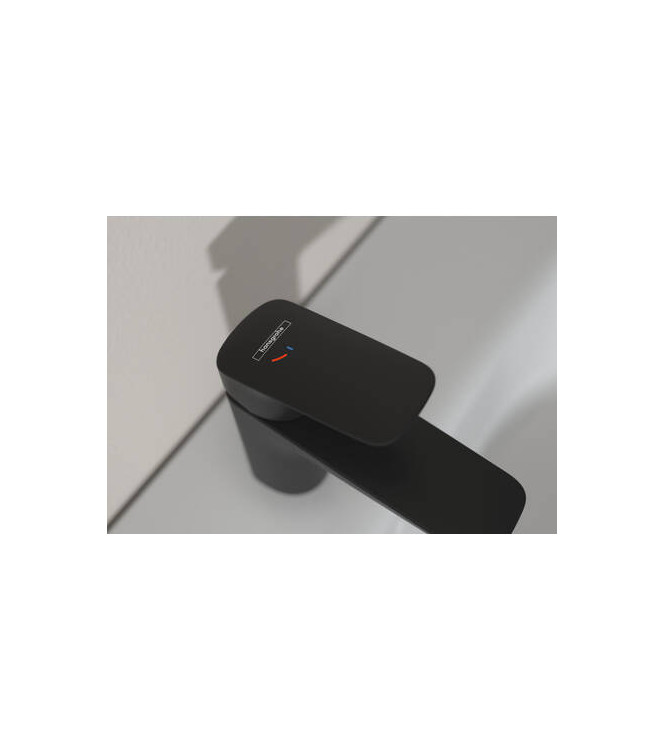 HANSGROHE LOGIS WASHBASIN MIXER 100 COOLSTART + MATT BLACK POP-UP WASHER - 71102670