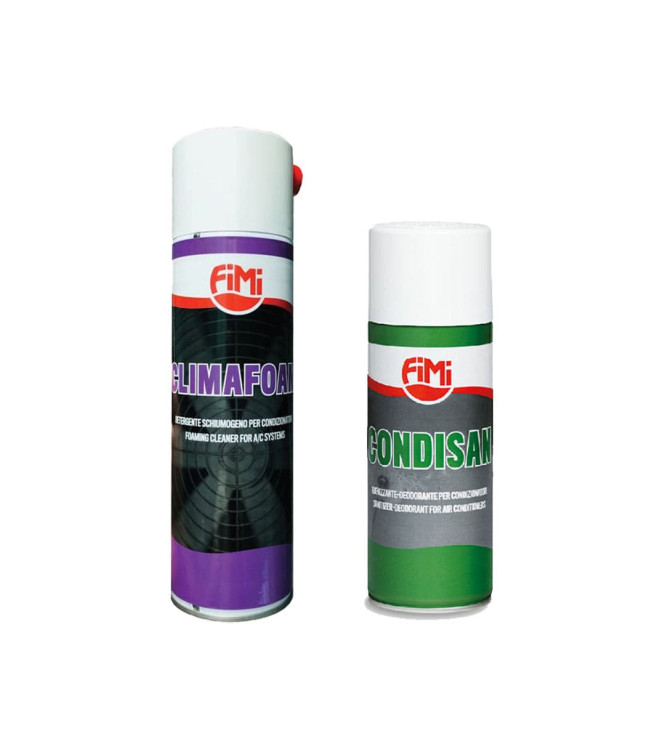 COPPIA DI IGIENIZZANTI FIMI PER CONDIZIONATORE CLIMAFOAM SPRAY 600ML + CONDISAN SPRAY 400ML