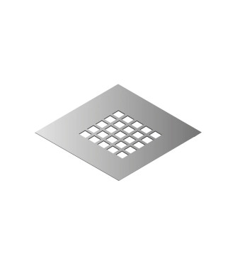 PLUS SERIES STAINLESS STEEL SHOWER GRATE - 010110000