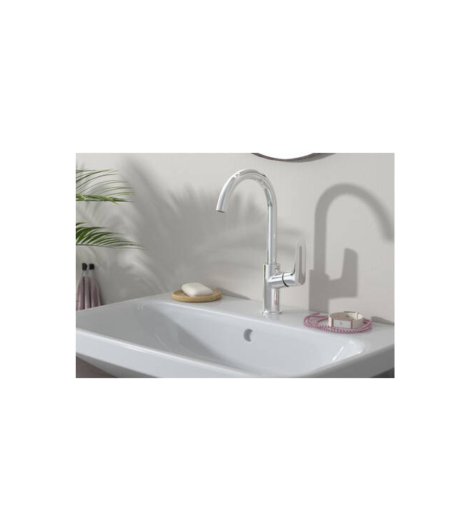 HANSGROHE LOGIS SINGLE-LEVER BASIN MIXER 210 + MATT BLACK POP-UP WASTE - 71130670