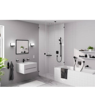 HANSGROHE LOGIS MISCELATORE MONOCOMANDO LAVABO100 + SALTARELLOMETALLO NERO OPACO - 71171670