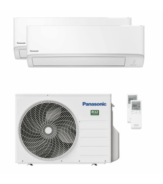 PANASONIC TZ SERIES DUAL SPLIT AIR CONDITIONER 7000+15000 BTU INVERTER A+++/A++ WI-FI / OUTDOOR UNIT 2Z50