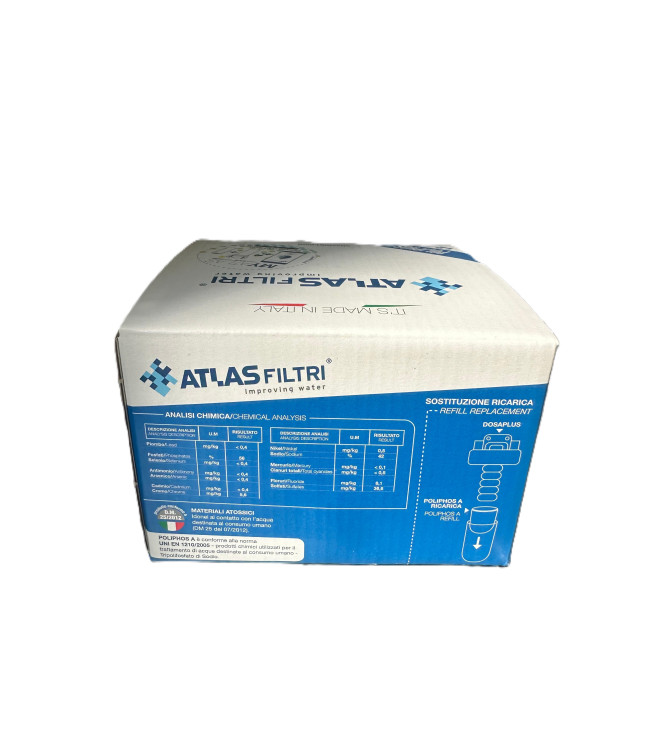 12-PIECE POLYPHOSPHATE POWDER REFILL READY TO USE ATLAS FILTRI POLIPHOS RE5000057 - 12 ANTI-SCALE REFILLS FOR BOILERS