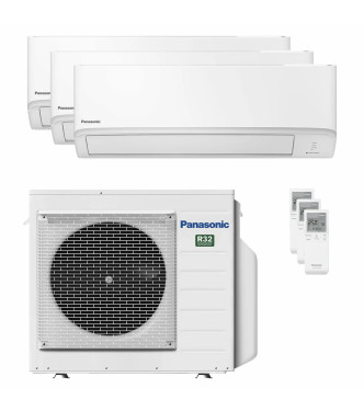 PANASONIC TZ SERIES TRIAL SPLIT AIR CONDITIONER 7000+9000+12000 BTU INVERTER A+++/A+ WIFI OUTDOOR UNIT 3Z52