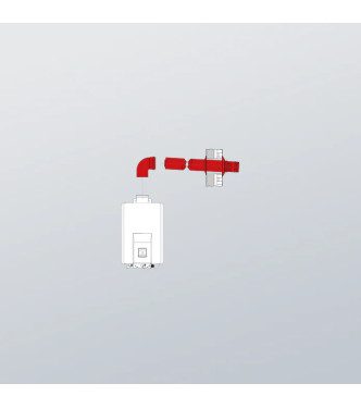 KIT SCARICO A PARETE COASSIALE 60/100 -RINNAI FOT-HX060-A07