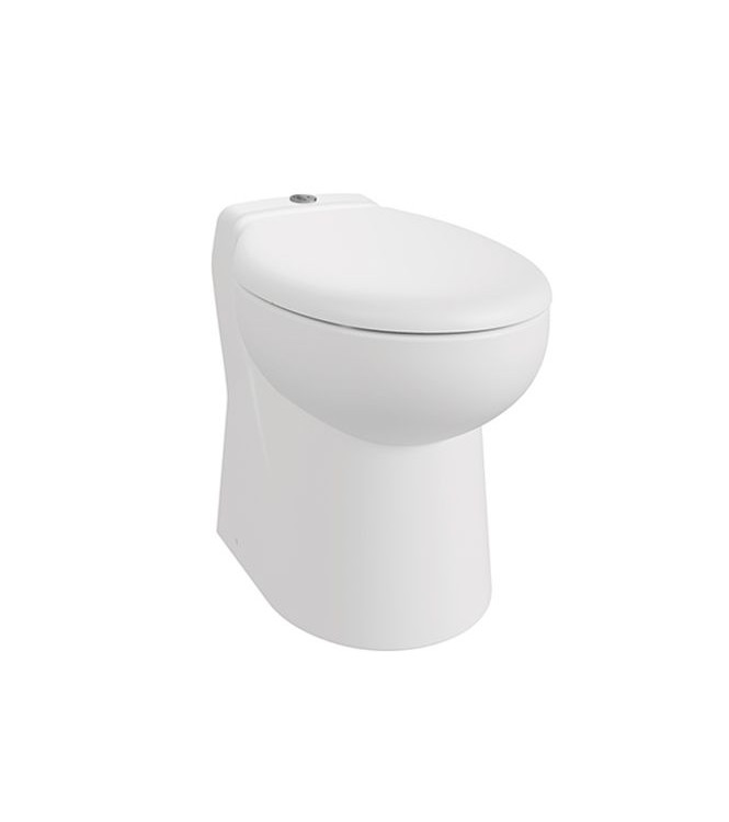 SANITRIT TOILET WITH INTEGRATED SHREDDER, DOUBLE DRAIN 2/4 LT - WSC1