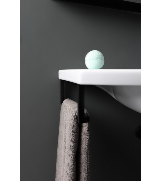 PORTASCIUGAMANI LATERALE NERO OPACO ME002YAR CERAMICA GLOBO PER LAVABO MODE ME070