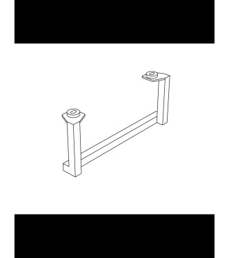 PORTASCIUGAMANI LATERALE NERO OPACO ME002YAR CERAMICA GLOBO PER LAVABO MODE ME070