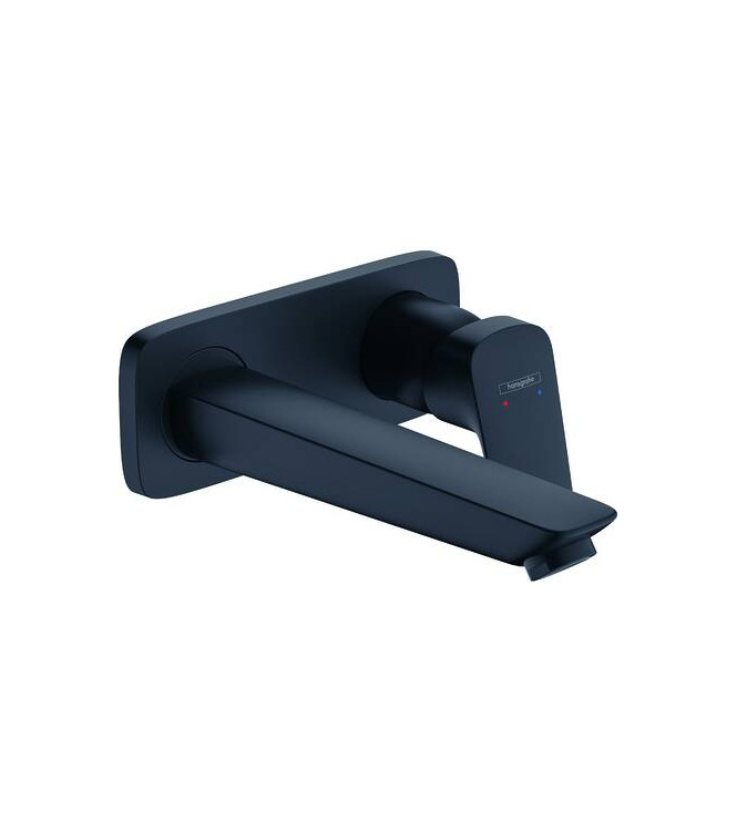 HANSGROHE LOGIS EXTERNAL PART WALL-MOUNTED WASHBASIN MIXER L.195 MATT BLACK - 71220670