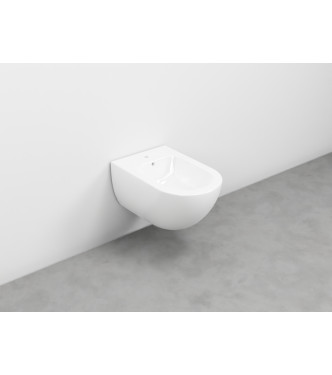 ENJOY WALL-HUNG BIDET 1F+FASTENERS 53x35 GLOSSY WHITE - EJBS