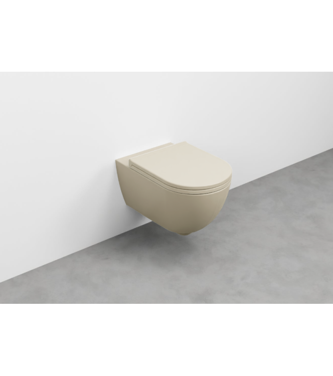 ENJOY WALL-HUNG TOILET WITHOUT FLUSH PLATE + FASTENERS 54x35 LINEN - EJVSKLN