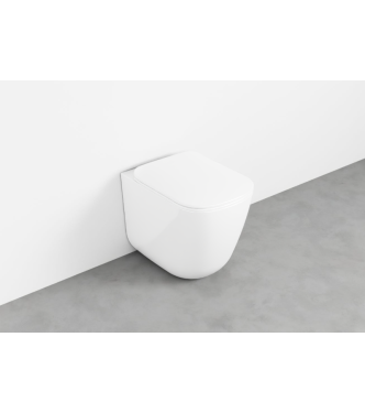 ERA FLUSH-MOUNTED TOILET WITHOUT FLUSH 52x36.5  GLOSSY WHITE - ERVAK