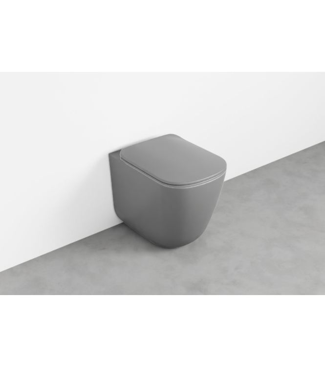 ERA FLOOR-MOUNTED TOILET WITHOUT FLUSH 52x36.5 CEMENT - ERVAKCM