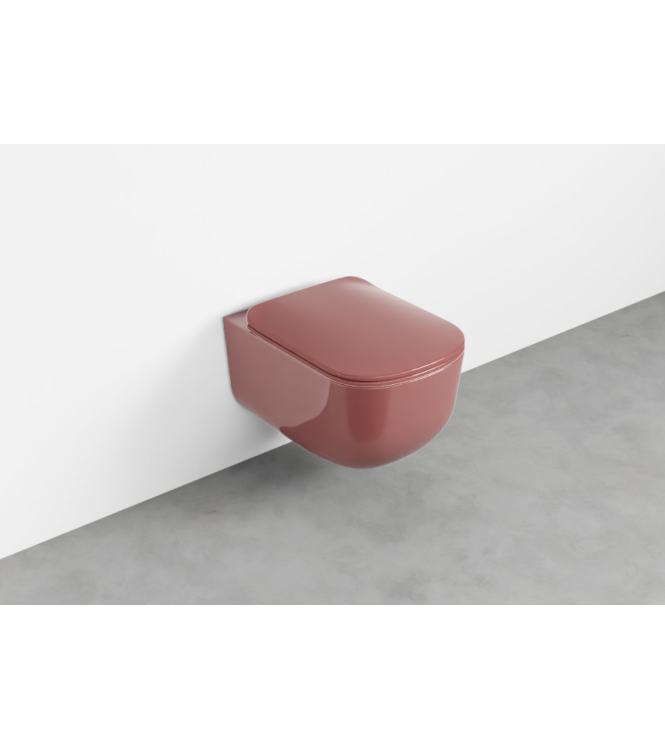 ERA WALL-HUNG TOILET WITHOUT FLUSH PLATE 36.5x53 CORAL - ERVSKCO
