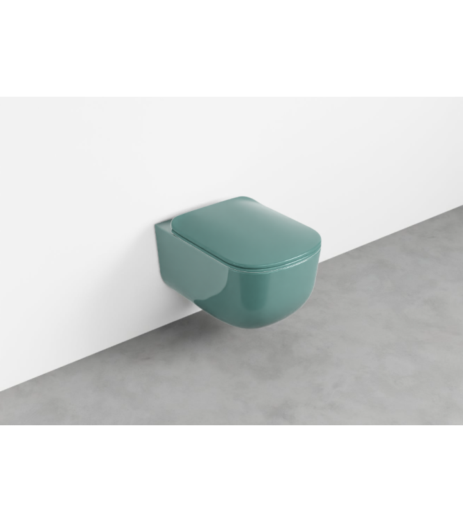 ERA WALL-HUNG TOILET WITHOUT FLUSH PLATE 36.5x53 EMERALD - ERVSKSM