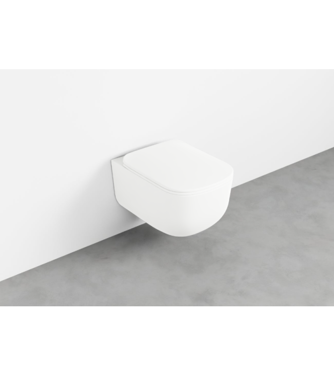 ERA WALL-HUNG TOILET WITHOUT FLUSH PLATE 36.5x53 TALC - ERVSKTL