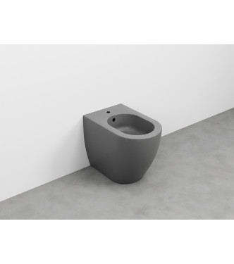 SMILE BIDET A TERRA 1F 34x53 CEMENTO - SMBIDCM CERAMICA CIELO