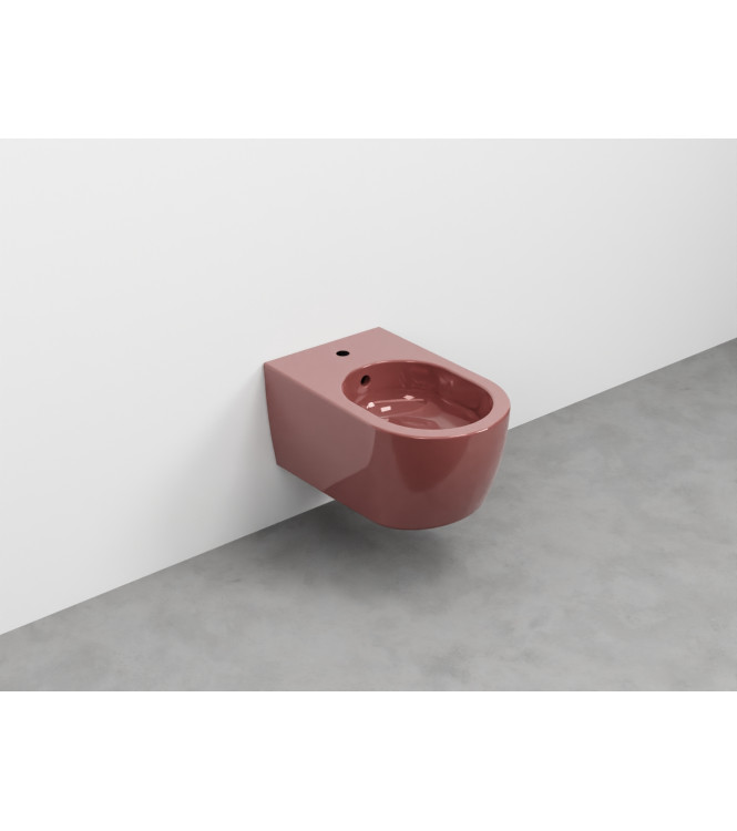SMILE WALL-HUNG BIDET 1F WITH 34x53 FASTENERS CORAL - SMBSNWCO